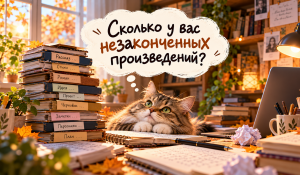  Сколько у вас незаконченных произведений?